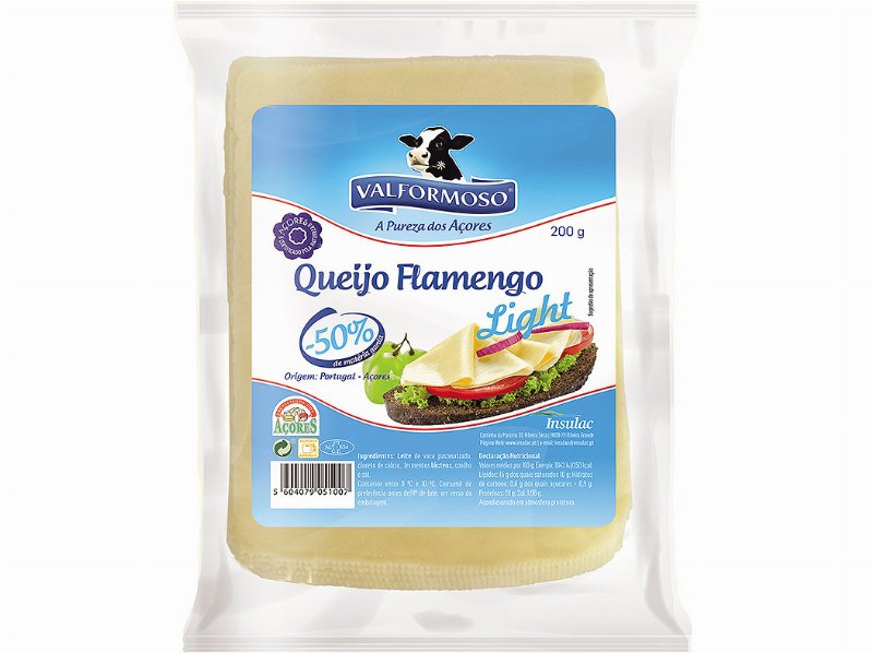 Queijo Valformoso Flamengo Light Fatiado 200 g