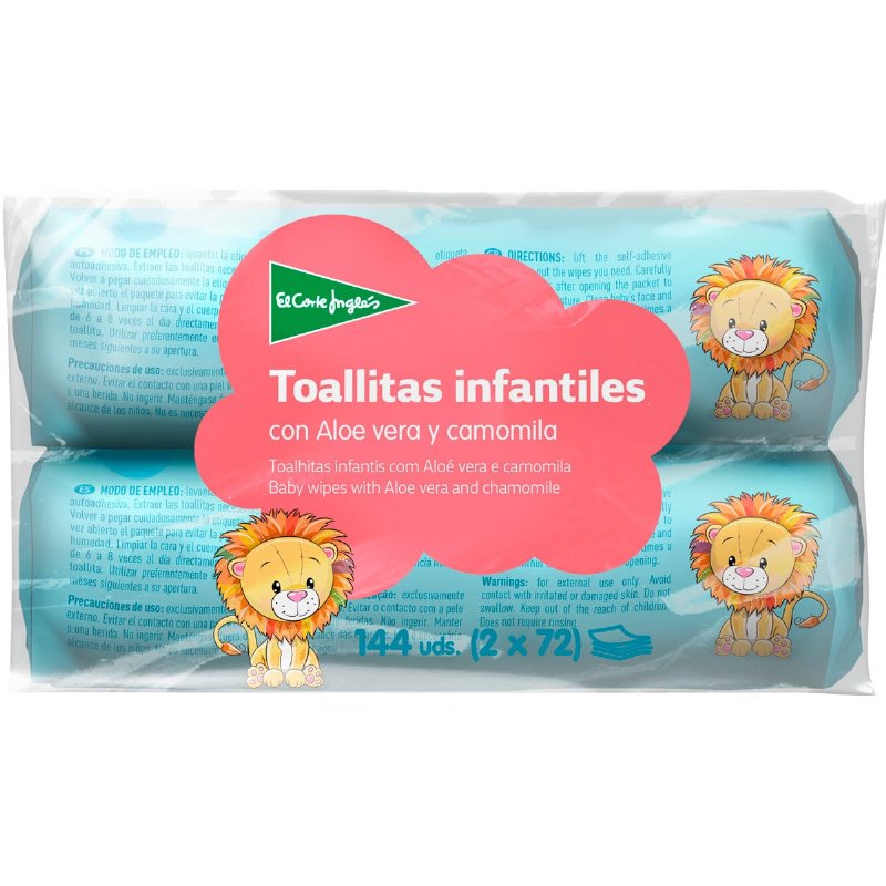 Toalhitas 2X72 Unidades 144 unidades