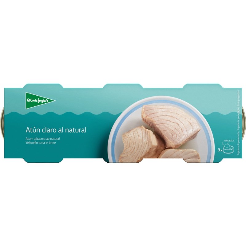 Atum Claro Ao Natural Pack 3 180 g