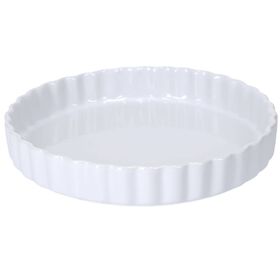 Tarteira 28Cm Nervuras Branca