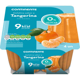 Gelatina Pronta Tangerina Sem Açúcar Continente 400 gr (4 Un)
