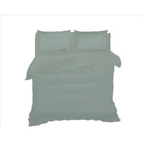 Conjunto Lençóis Algodão 220X270Cm Verde Kasa 1 Un