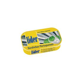 Sardinha Em Óleo Lider 120 gr (Peso Escorrido 84 gr)