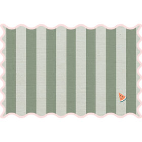 Individual 45X30Cm Riscas Verde Kasa