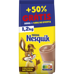 Bebida De Chocolate Solúvel Nesquik 800 gr + 400 gr Grátis