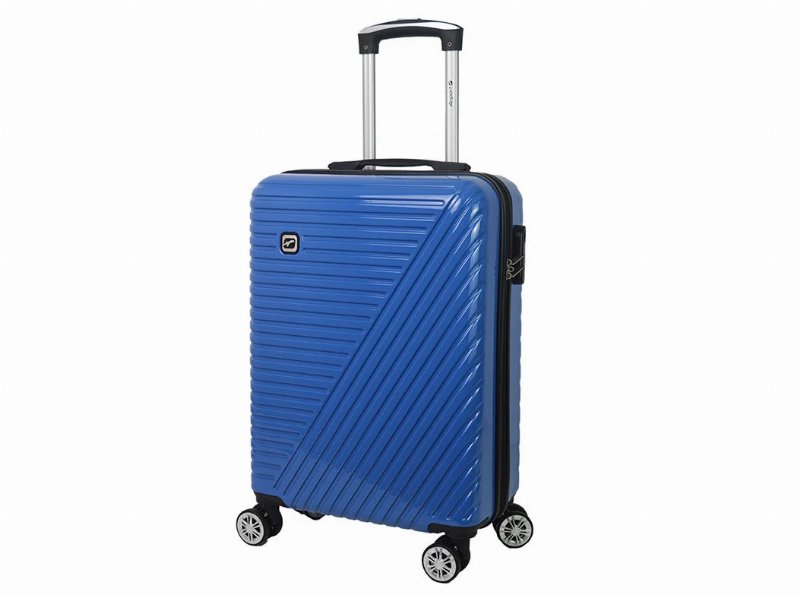Mala De Cabine Rígida Airport Azul 8 Rodas 55X36X21Cm
