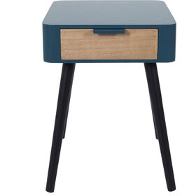Mesa De Cabeceira Azul Petróleo