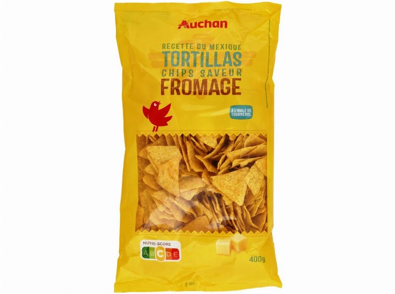 Tortillas Auchan Sabor Queijo Óleo Girasol 400 g