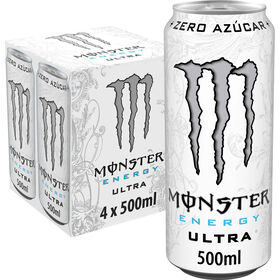 Bebida Energética Ultra White Monster 4 X 50 cl