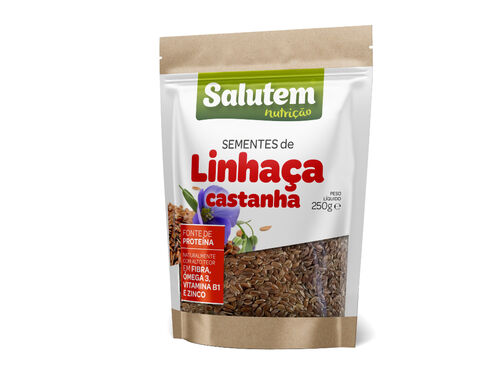 Sementes De Linhaça Castanha 250 g Salutem