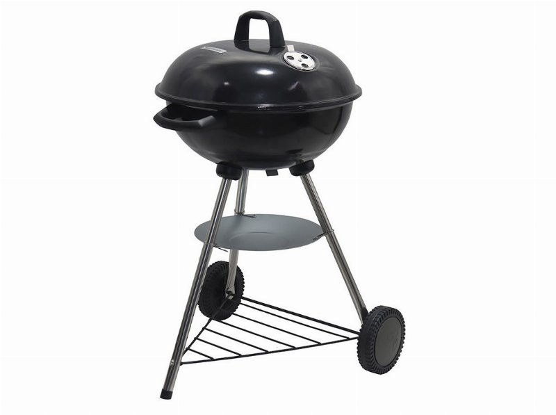 Barbecue A Carvão Com Tampa Gardenstar Preto 50X51X80Cm