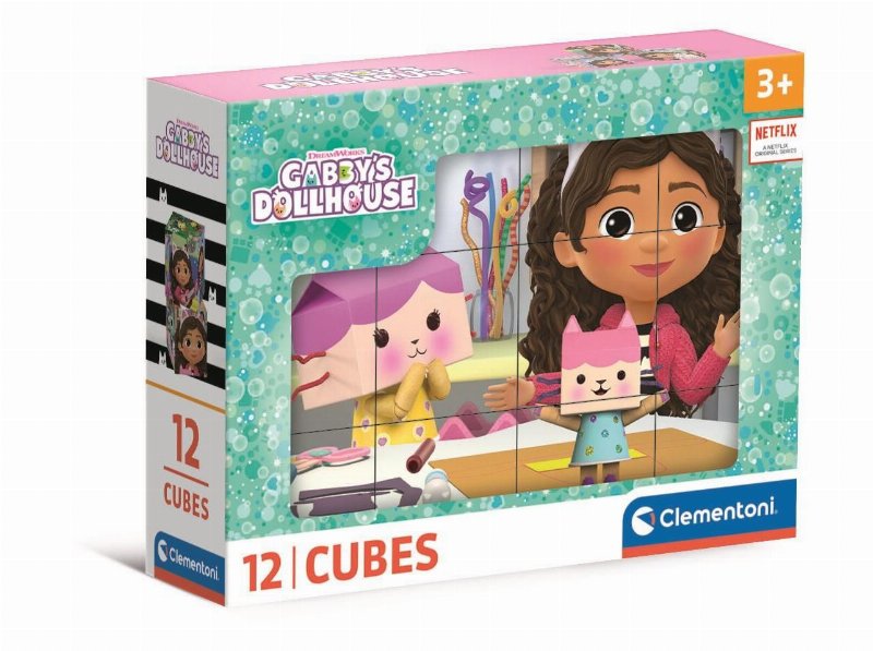 12 Cubos Gabby's Dollhouse Clementoni