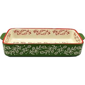Assadeira Retangular 30X13X5,8Cm Verde Kasa