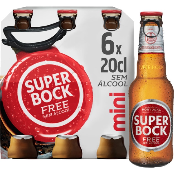 Cerveja Mini Sem Álcool Pack 6 Unidades 20 cl