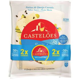 Queijo Curado Light Sem Lactose Fatiado Castelões