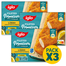 Filetes Primavera Limão Iglo 3 X 225 gr (2 Un)
