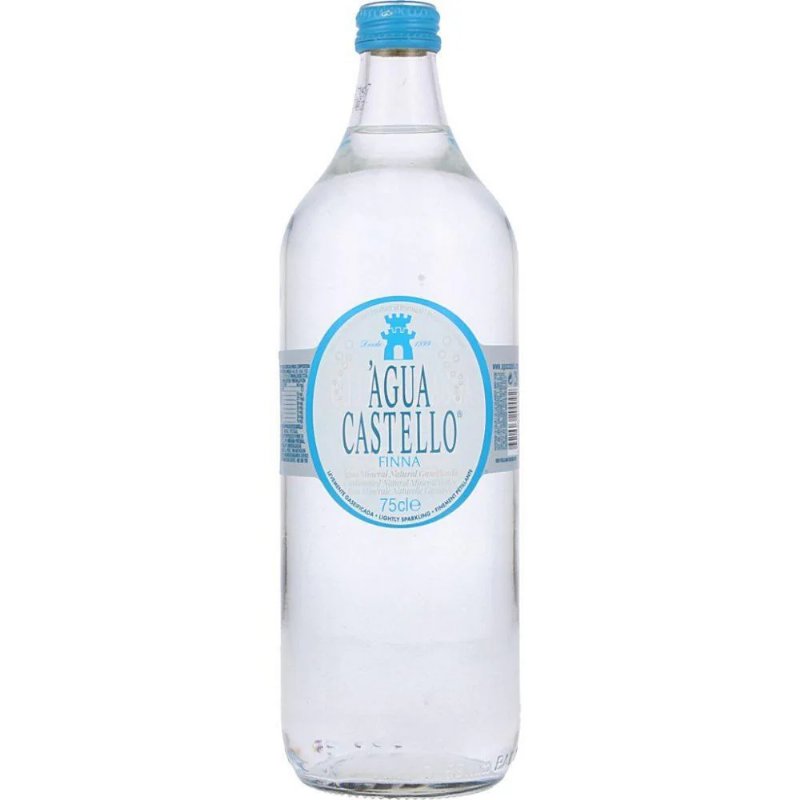Água Mineral Natura Gaseificada Fina Castello 750 ml
