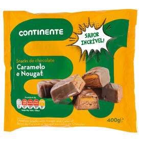 Snack De Chocolate E Caramelo Nougat Continente 400 gr