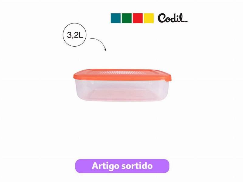 Caixa Rectangular Codil 29.5X19.5X8Cm Cores Sortidas