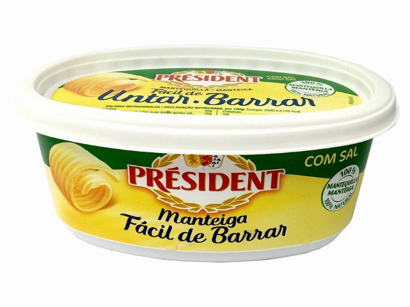Manteiga President Fácil Barrar Com Sal 250 g