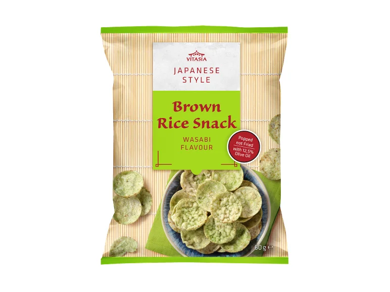 Aperitivos De Arroz Integral Com Wasabi