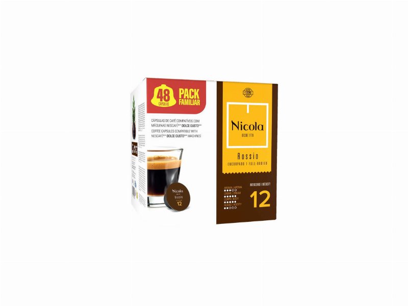 Cápsulas Café Nicola Rossio Dg Int12 Pack Fam 48Un