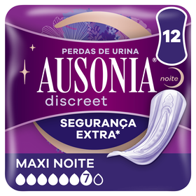 Pensos Incontinência Discreet Plus Maxi Noite Ausonia Discreet 12 Un