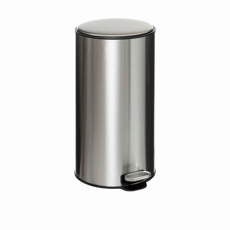 Hkh Balde Do Lixo Inox Delta Com Pedal 30 l