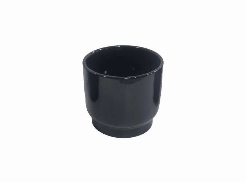 Vaso Cerâmica Gardenstar Preto Ø15Xa13Cm