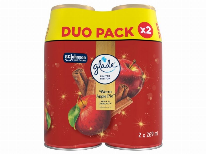 Ambientador Portátil Glade Warm Apple Rec 2Un