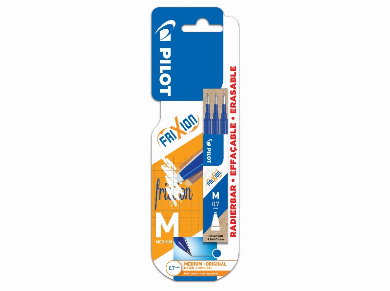 Recargas Esferográfica Apagável Pilot Frixion Tinta Azul 3 Unidades