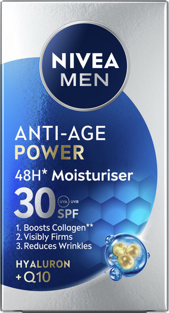 Gel Para O Rosto Anti-Idade Hyaluron +Q10 Nivea Men 0.05L