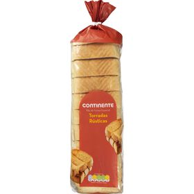 Pão De Forma Especial Torradas Rústicas Continente 475 gr