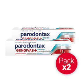 Pasta De Dentes Gengivas + Sensibilidade + Hálito Parodontax 2 X 75 ml