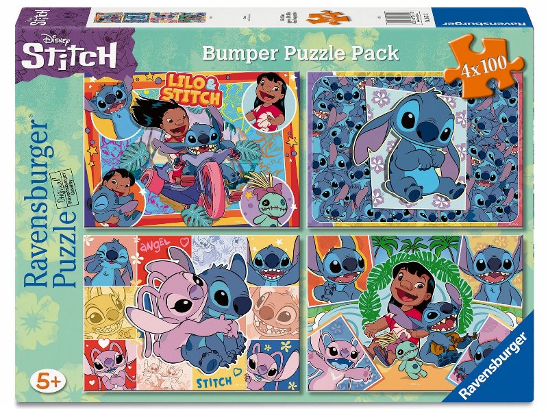 Puzzle Ravensburger Stitch 4X100 Peças