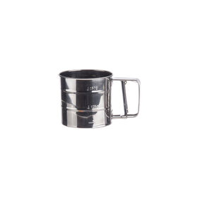 Peneira Aço Inoxidável Cinza Groove Kasa