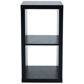 Estante 1X2 Preta Cubos Kasa