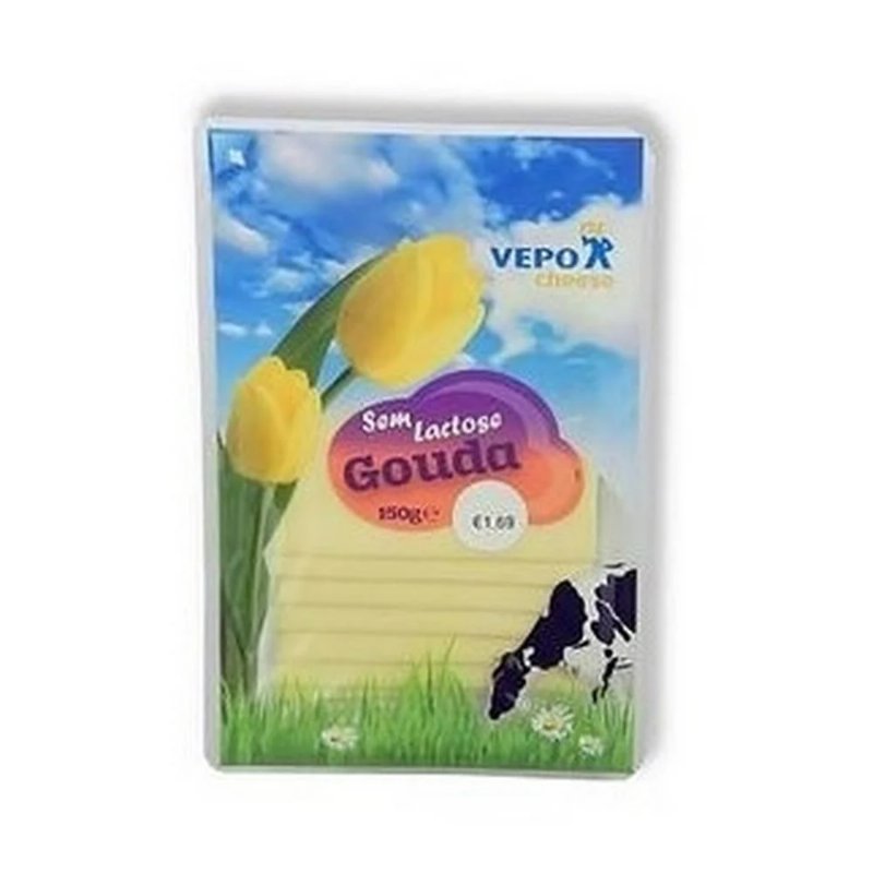 Queijo Gouda Fatias Sem Lactose Vepo Cheese 150 g