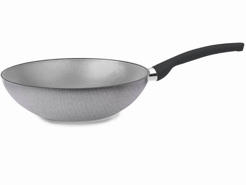 Wok Com Cabo Antiaderente Premiere Celar Aluminio 28Cm