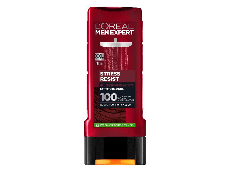 Gel Men Expert De Banho Stress Resist 400 ml