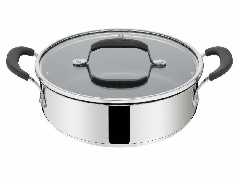 Caçarola Baixa Tefal Jamie Oliver Em Inox 24 Cm