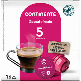 Cápsulas De Café Descafeinado Continente 16 Un