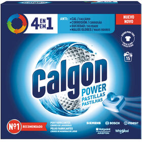 Descalcificador Máquina Roupa Pastilhas 4 Em 1 Calgon 15 Un