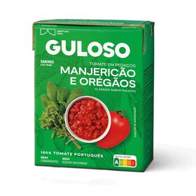 Tomate Em Pedaços Com Manjericão E Orégãos Guloso 390 gr