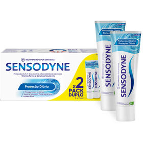 Pasta De Dentes Sensibilidade Proteção Diária E Cáries Sensodyne 2 X 75 ml