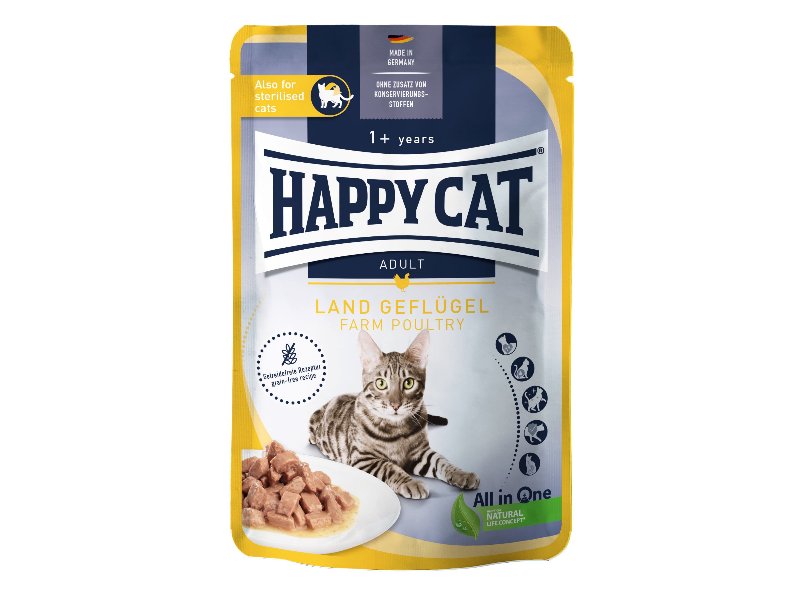 Comida Húmida Gato Happy Cat Adulto Frango 85 g