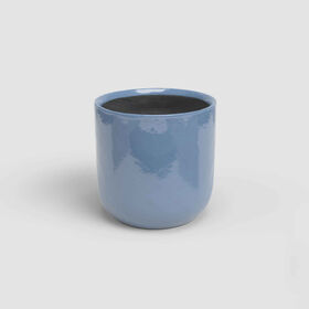 Vaso Redondo Júpiter 16 Cm Azul Artevasi
