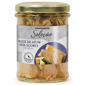 Filete De Atum Dos Açores Em Azeite Continente Seleção 190 gr (Peso Escorrido 124 gr)