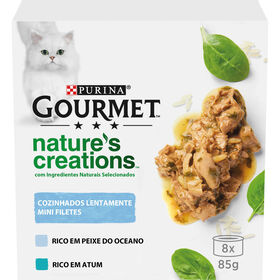 Comida Húmida Para Gato Adulto Peixe Purina Gourmet Nature 8 X 85 g