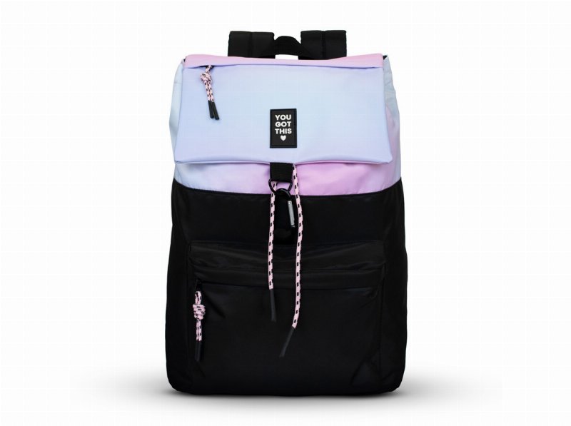 Mochila Firmo Eco Smilley Days Preto 43X28X14Cm